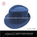 Gangster Hat Blue with Pinstripe